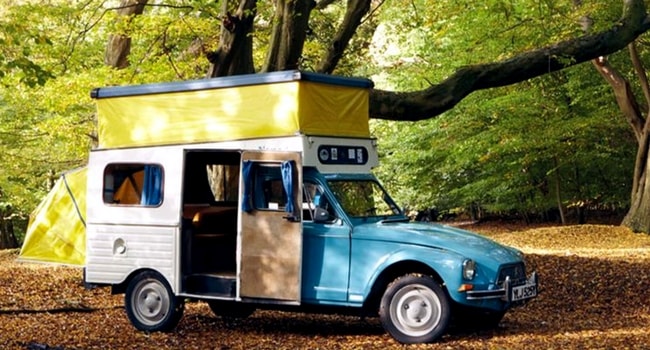 2cv camionnette camping car